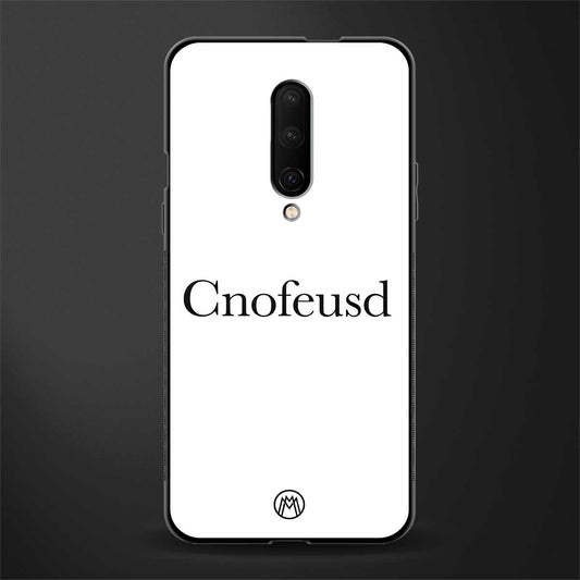 cnofeusd confused white glass case for oneplus 7 pro image