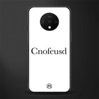 cnofeusd confused white glass case for oneplus 7t image
