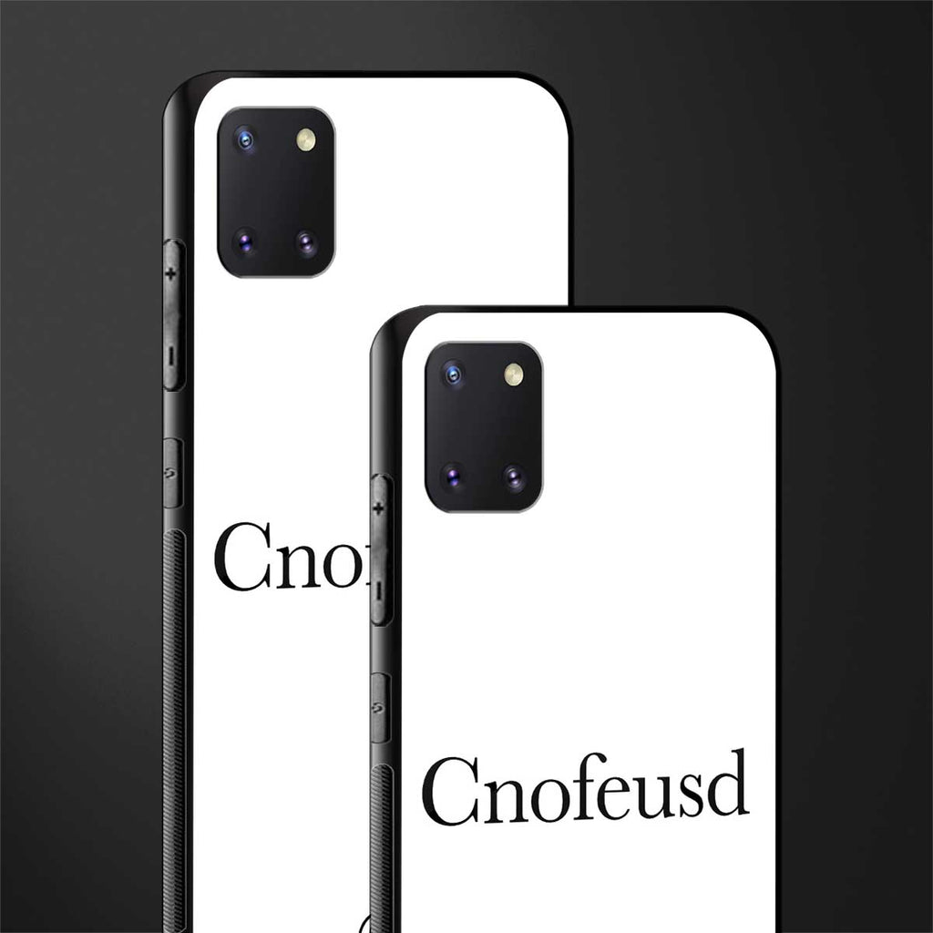 cnofeusd confused white glass case for samsung a81 image-2