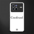cnofeusd confused white glass case for vivo x80 image