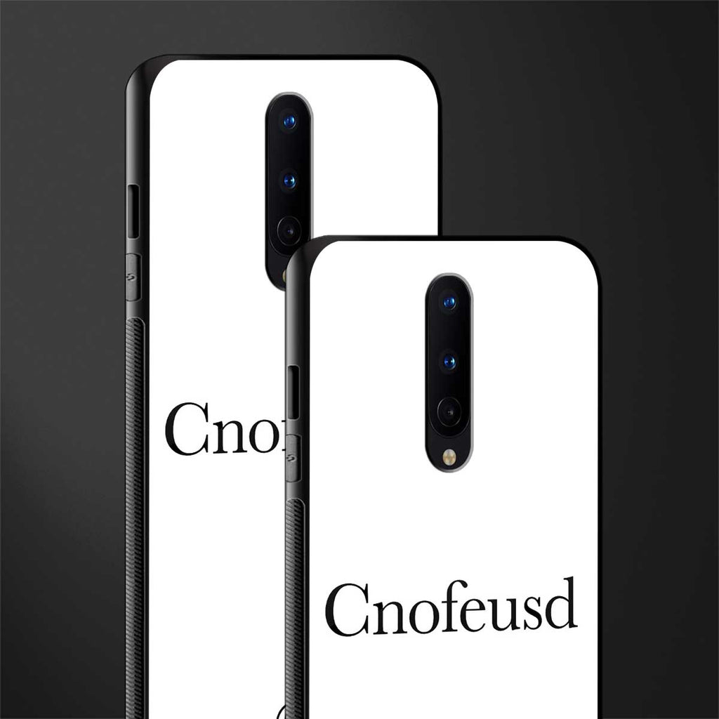 cnofeusd confused white glass case for oneplus 8 image-2