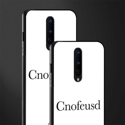 cnofeusd confused white glass case for oneplus 8 image-2