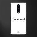 cnofeusd confused white glass case for oneplus 8 image