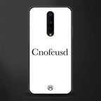 cnofeusd confused white glass case for oneplus 8 image