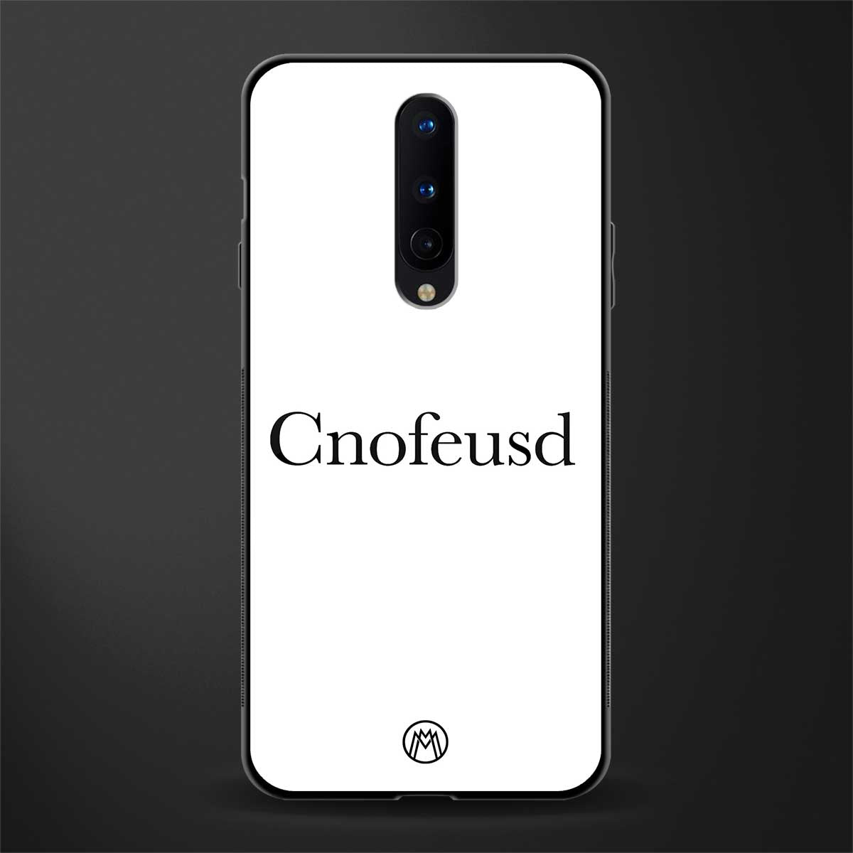 cnofeusd confused white glass case for oneplus 8 image