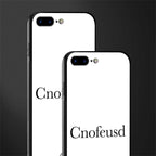 cnofeusd confused white glass case for iphone 8 plus image-2