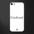 cnofeusd confused white glass case for iphone se 2020 image