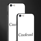 cnofeusd confused white glass case for iphone 6 plus image-2