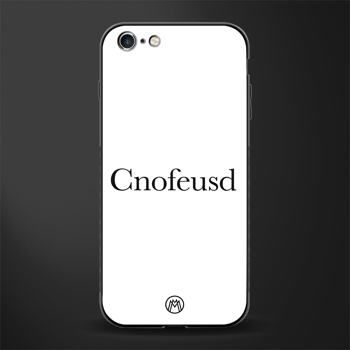 cnofeusd confused white glass case for iphone 6 plus image