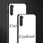 cnofeusd confused white glass case for oneplus nord ac2001 image-2