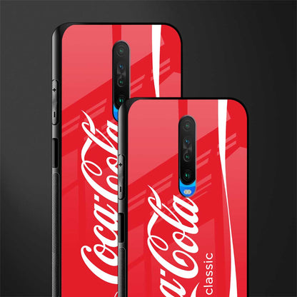 coca cola classic glass case for poco x2 image-2