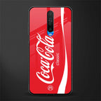 coca cola classic glass case for poco x2 image