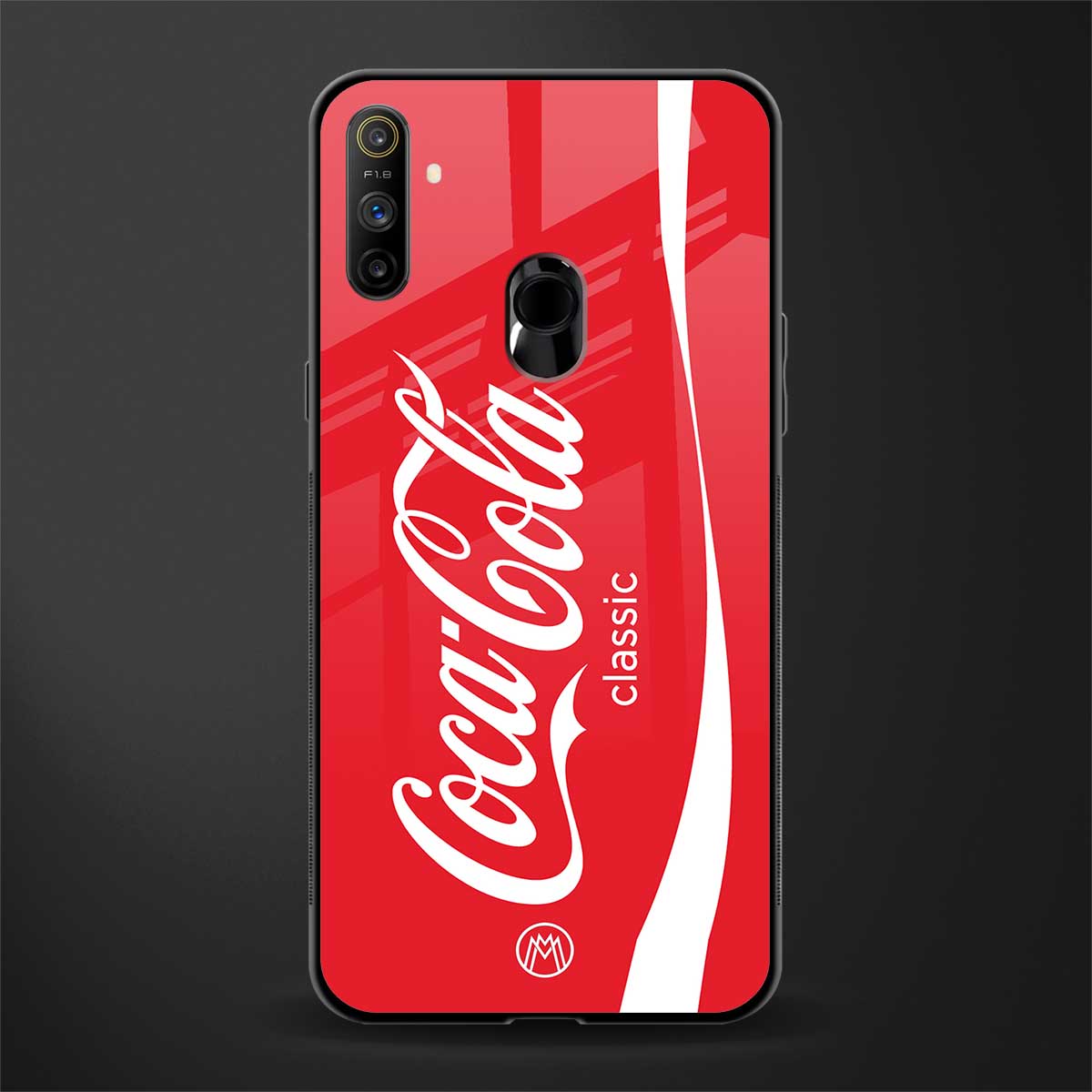 coca cola classic glass case for realme narzo 10a image
