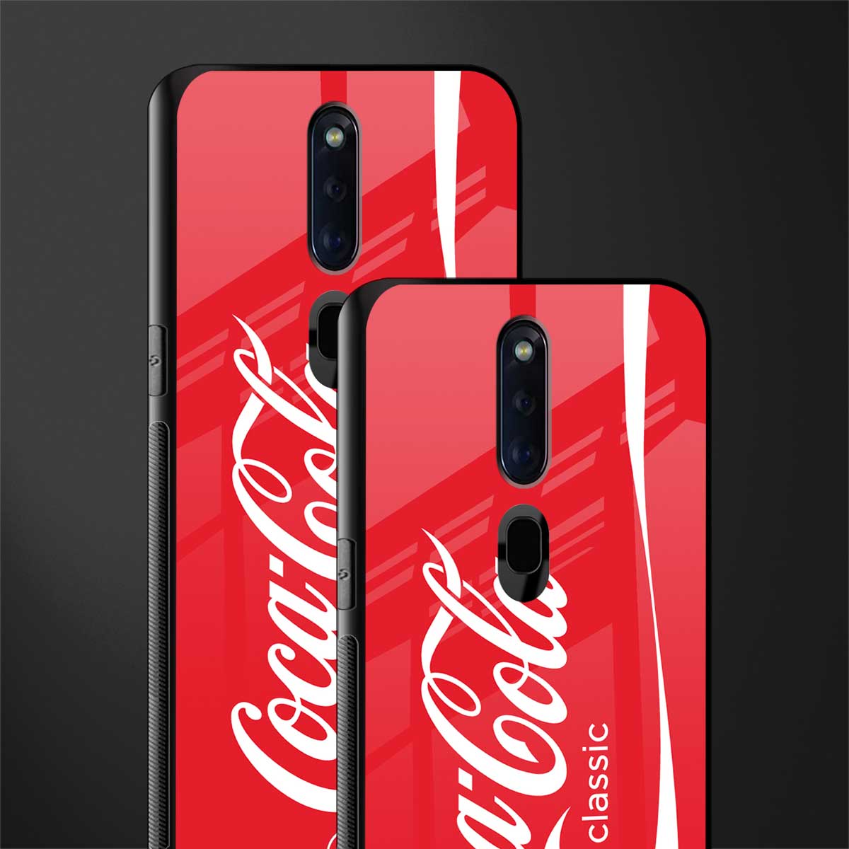coca cola classic glass case for oppo f11 pro image-2