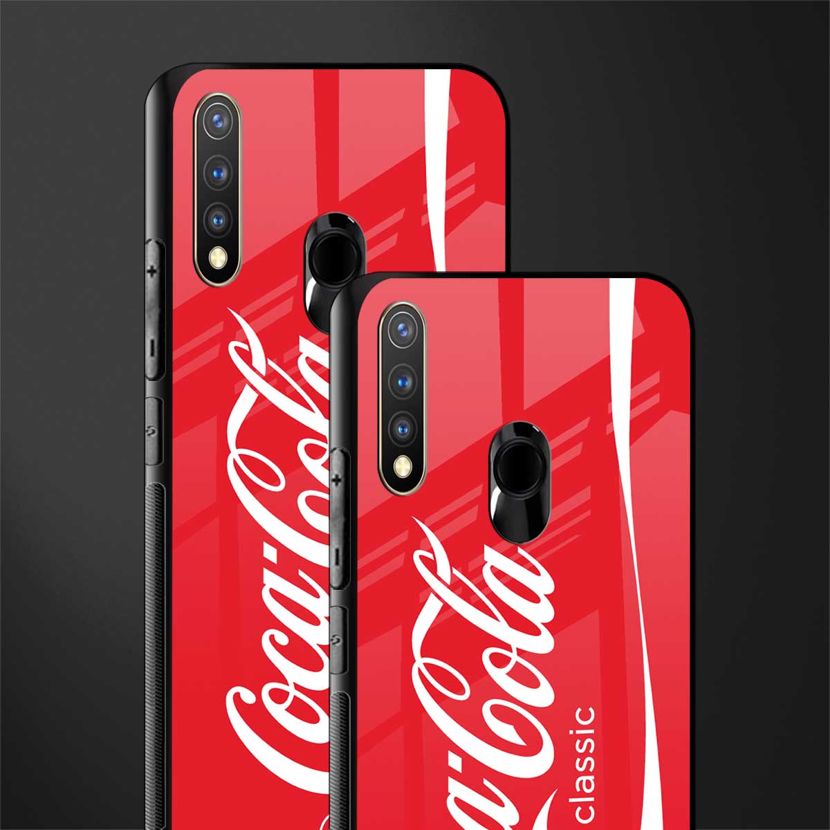 coca cola classic glass case for vivo y19 image-2