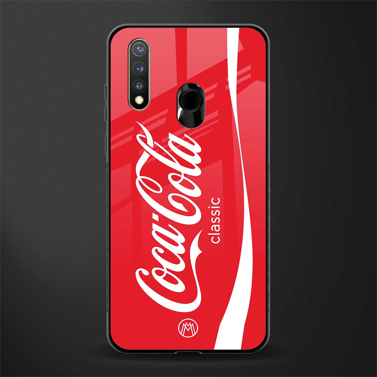 coca cola classic glass case for vivo y19 image