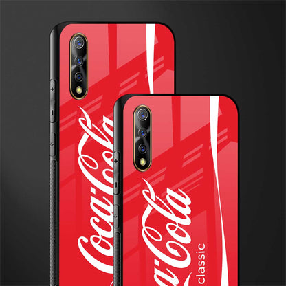 coca cola classic glass case for vivo z1x image-2