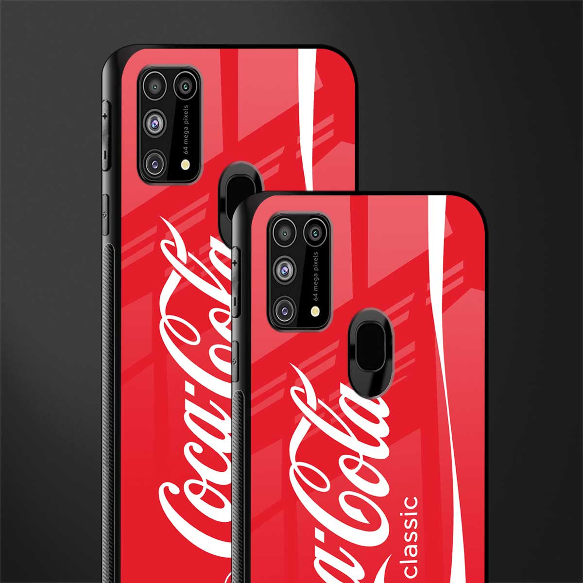 coca cola classic glass case for samsung galaxy m31 prime edition image-2