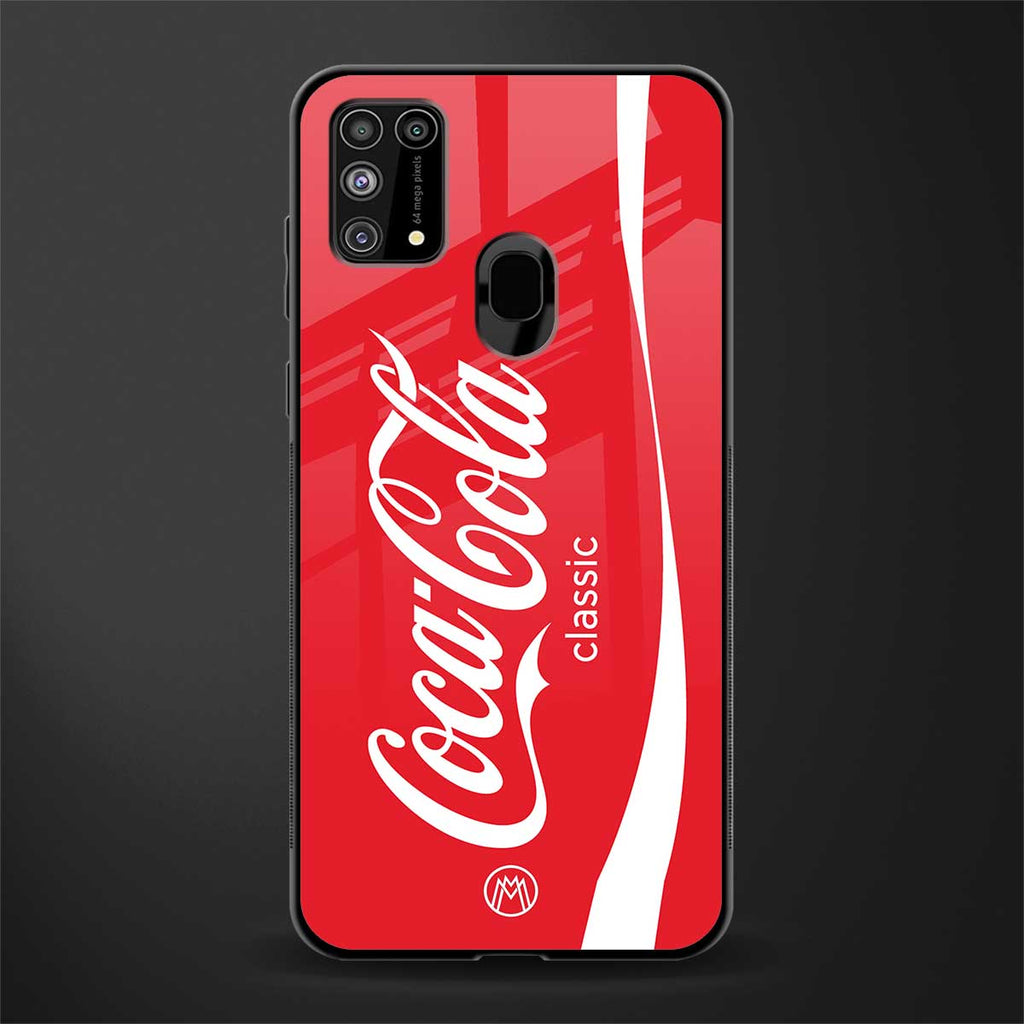 coca cola classic glass case for samsung galaxy f41 image