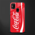 coca cola classic glass case for samsung galaxy f41 image