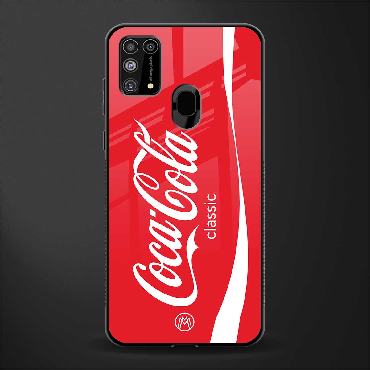 coca cola classic glass case for samsung galaxy f41 image