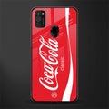 coca cola classic glass case for samsung galaxy m30s image