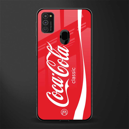 coca cola classic glass case for samsung galaxy m30s image