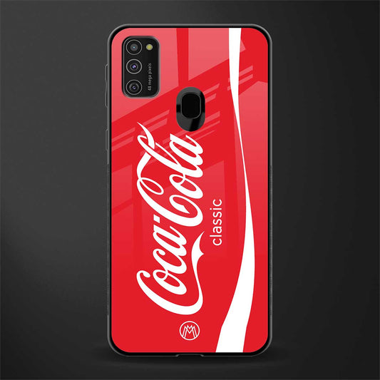 coca cola classic glass case for samsung galaxy m21 image