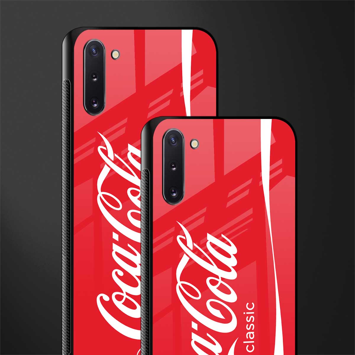coca cola classic glass case for samsung galaxy note 10 image-2