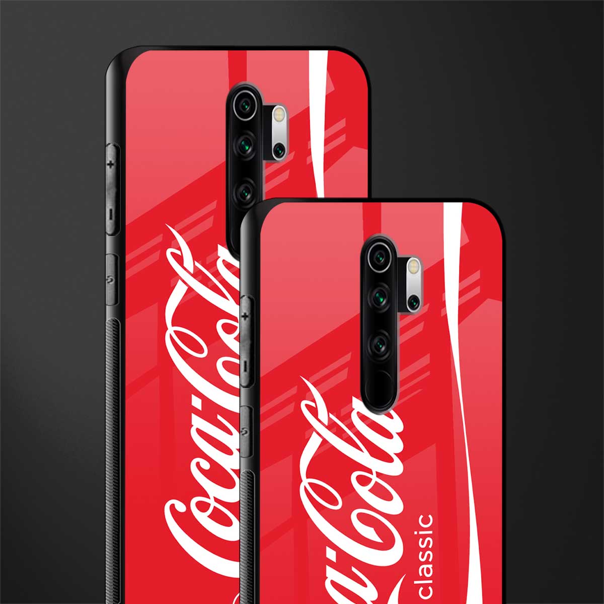 coca cola classic glass case for redmi note 8 pro image-2