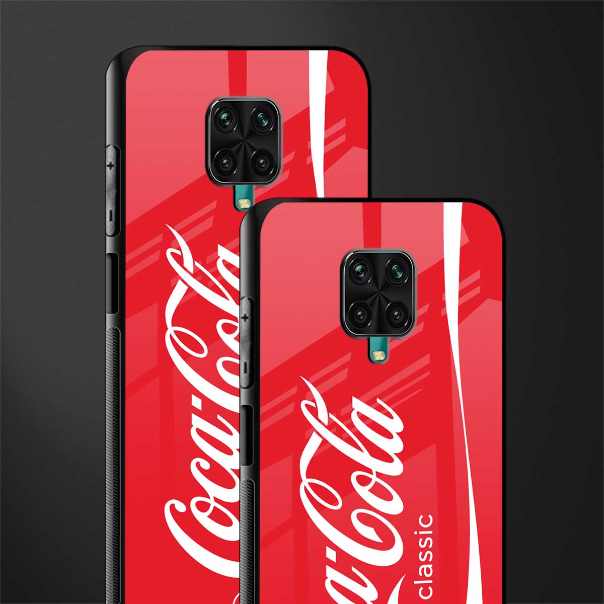 coca cola classic glass case for redmi note 9 pro image-2