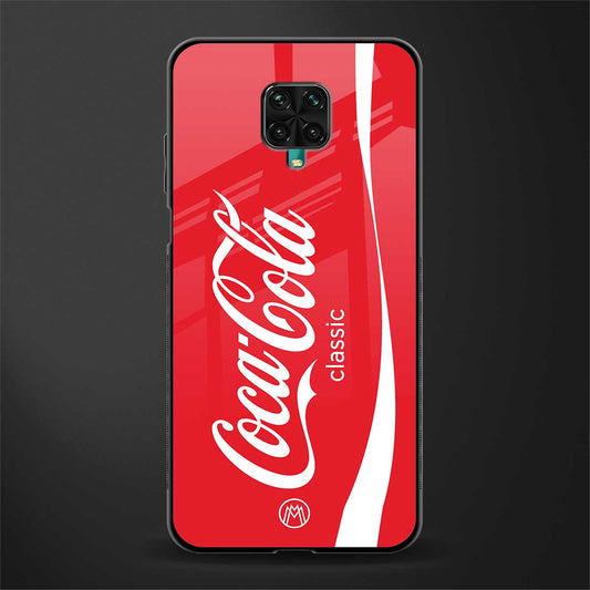 coca cola classic glass case for redmi note 9 pro image