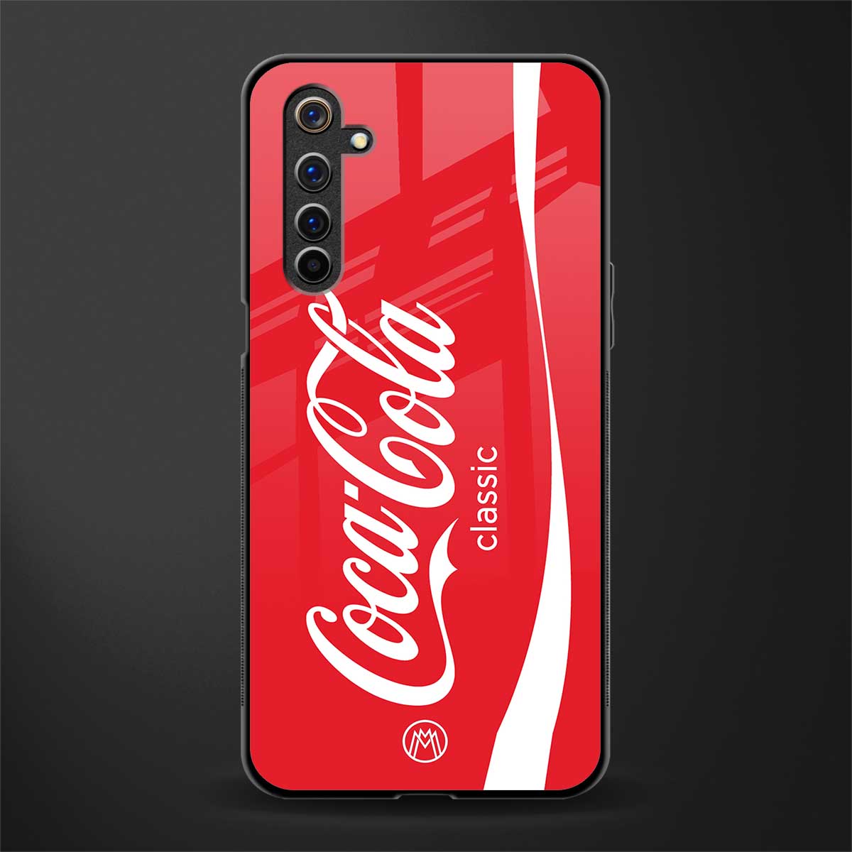 coca cola classic glass case for realme 6i image