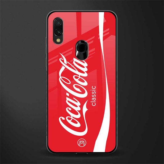 coca cola classic glass case for redmi y3 image