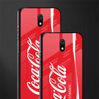 coca cola classic glass case for redmi 8a image-2