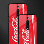 coca cola classic glass case for redmi k20 pro image-2