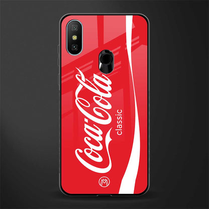 coca cola classic glass case for redmi 6 pro image