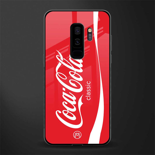coca cola classic glass case for samsung galaxy s9 plus image
