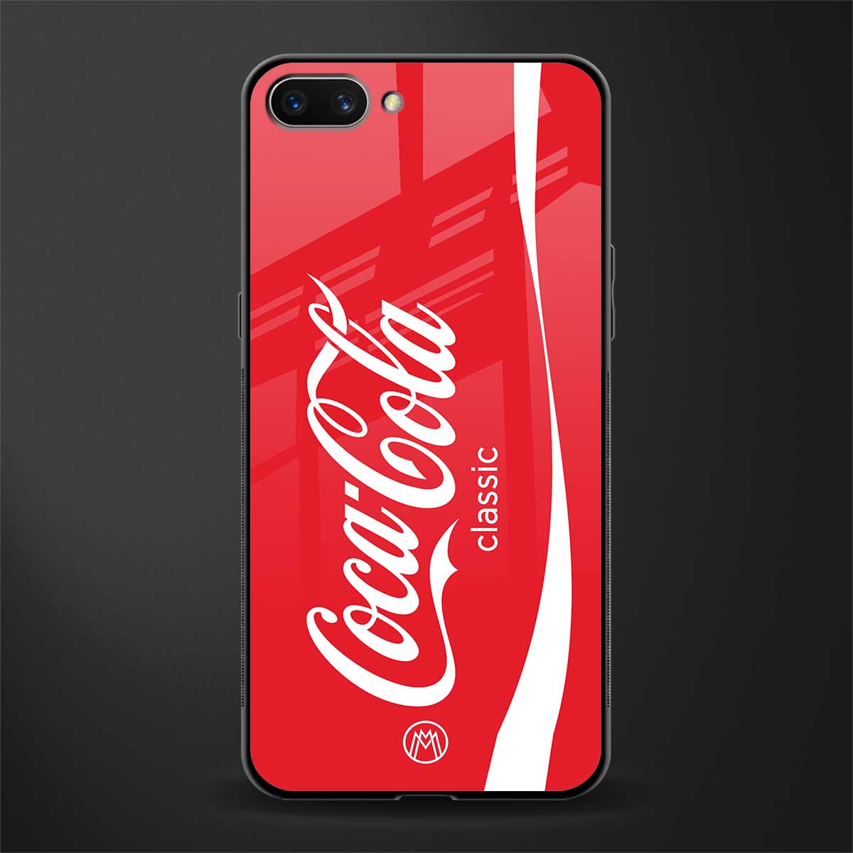 coca cola classic glass case for oppo a3s image