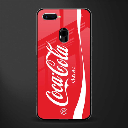 coca cola classic glass case for oppo a7 image