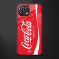 coca cola classic glass case for mi 11 lite image