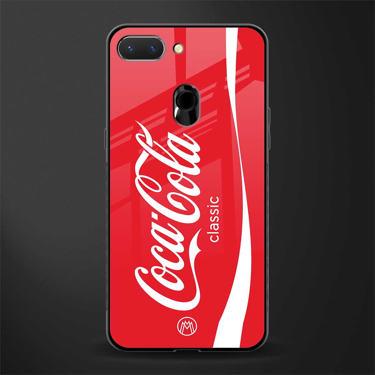 coca cola classic glass case for oppo a5 image