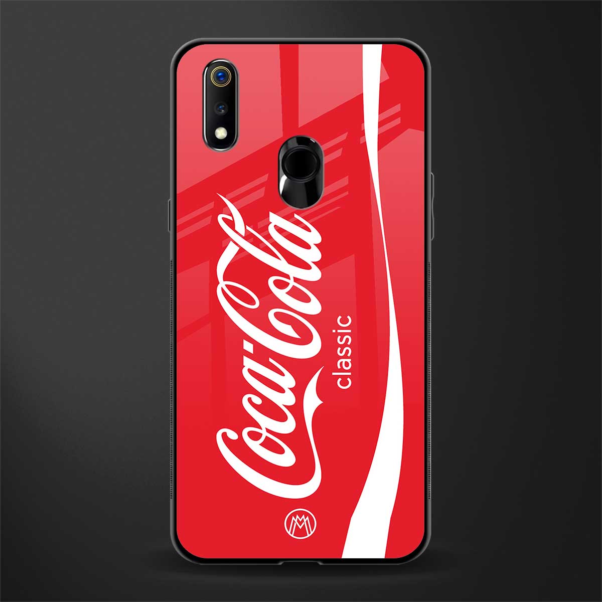 coca cola classic glass case for realme 3 pro image