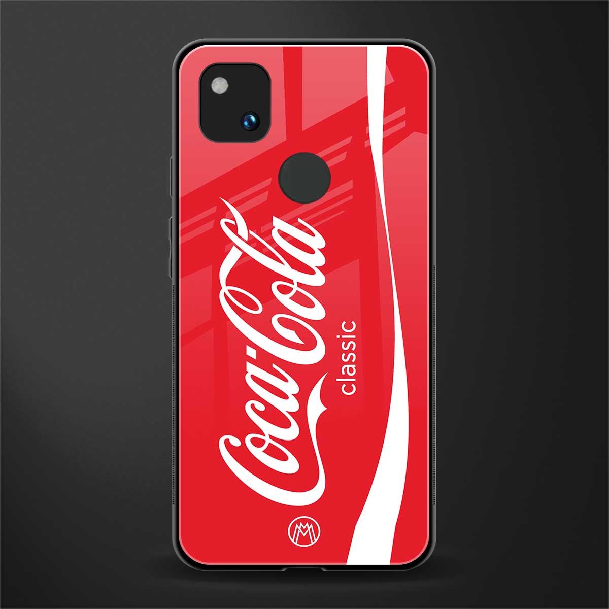 coca cola classic back phone cover | glass case for google pixel 4a 4g