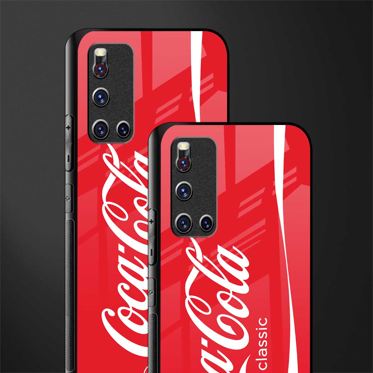 coca cola classic glass case for vivo v19 image-2