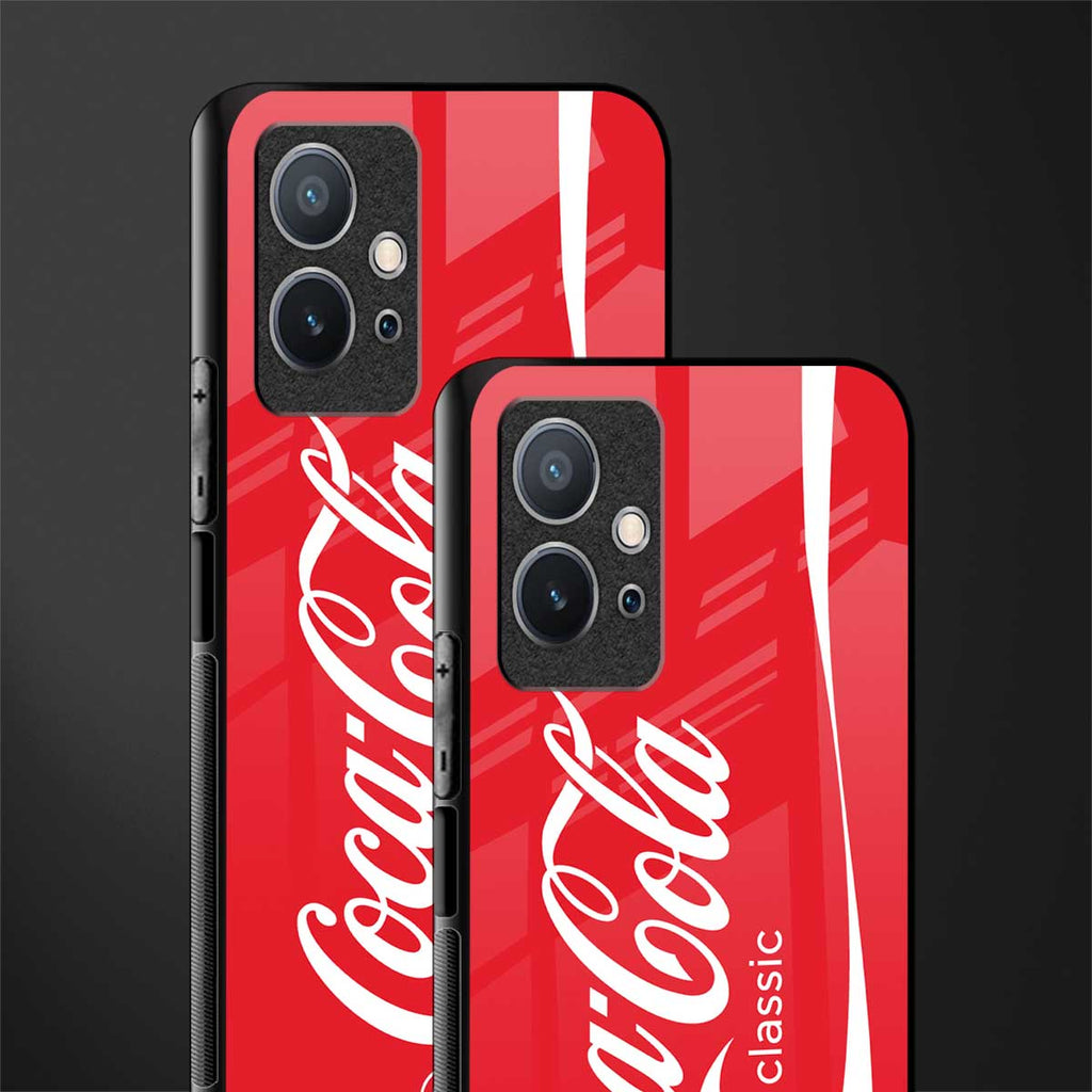 coca cola classic glass case for vivo t1 5g image-2