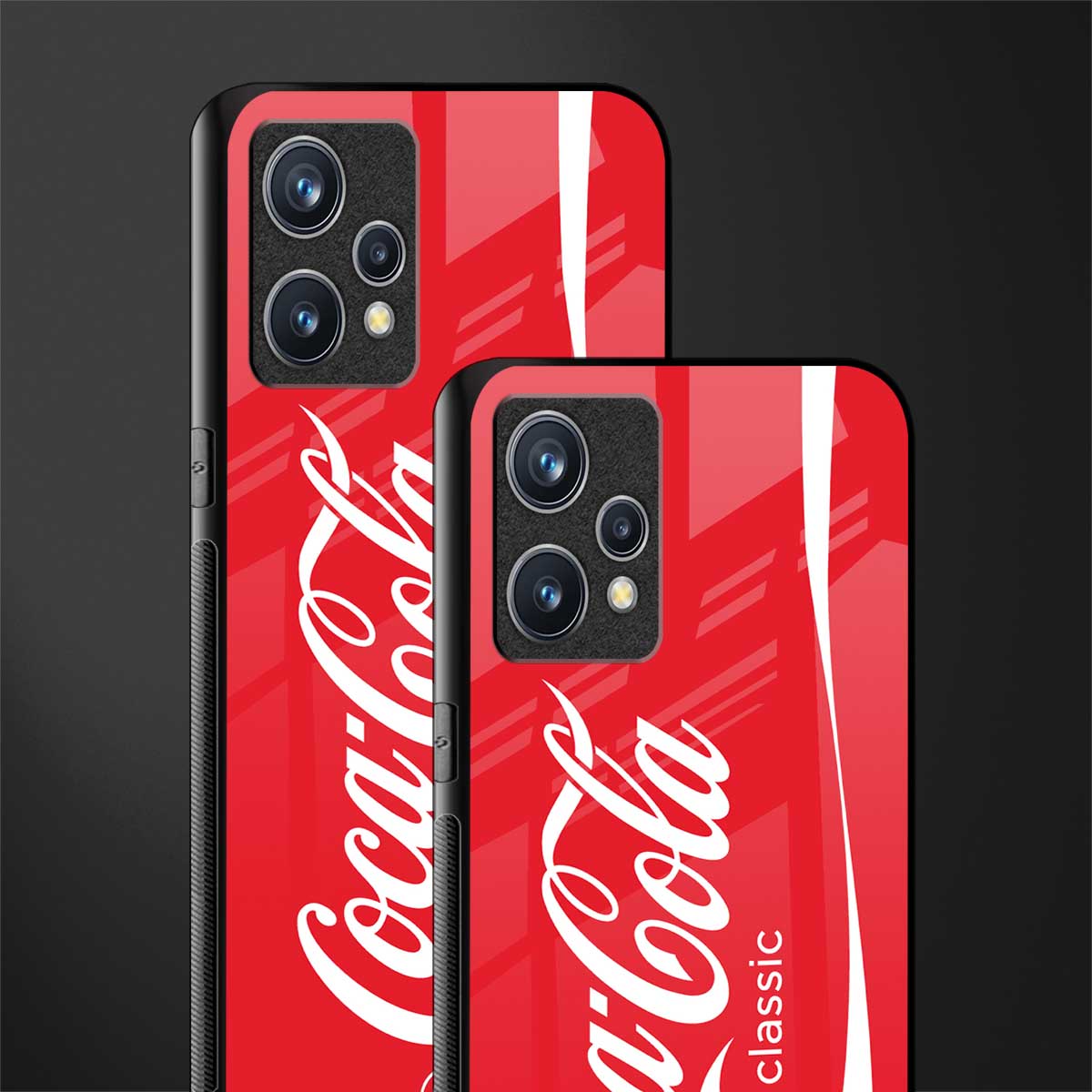 coca cola classic glass case for realme 9 4g image-2