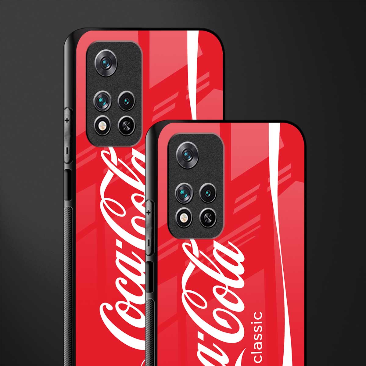 coca cola classic glass case for poco m4 pro 5g image-2