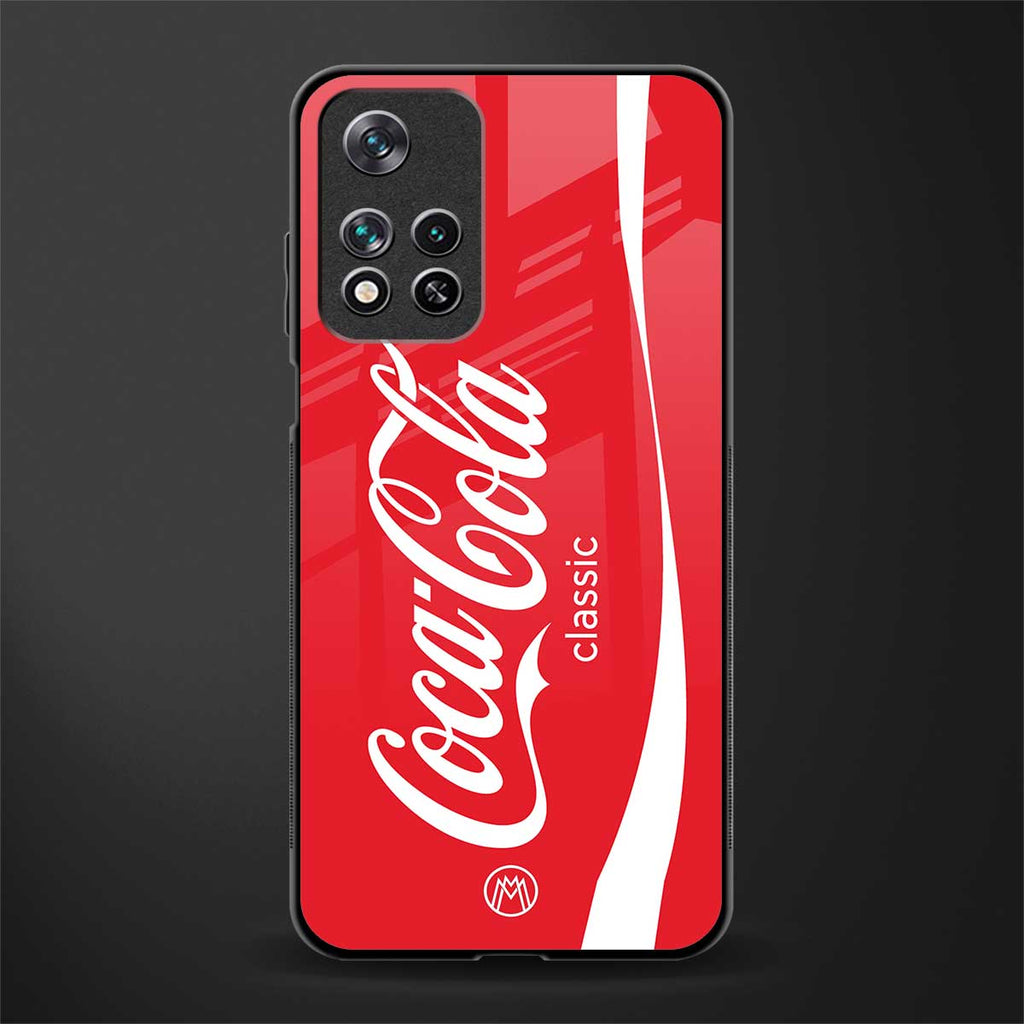 coca cola classic glass case for xiaomi 11i 5g image