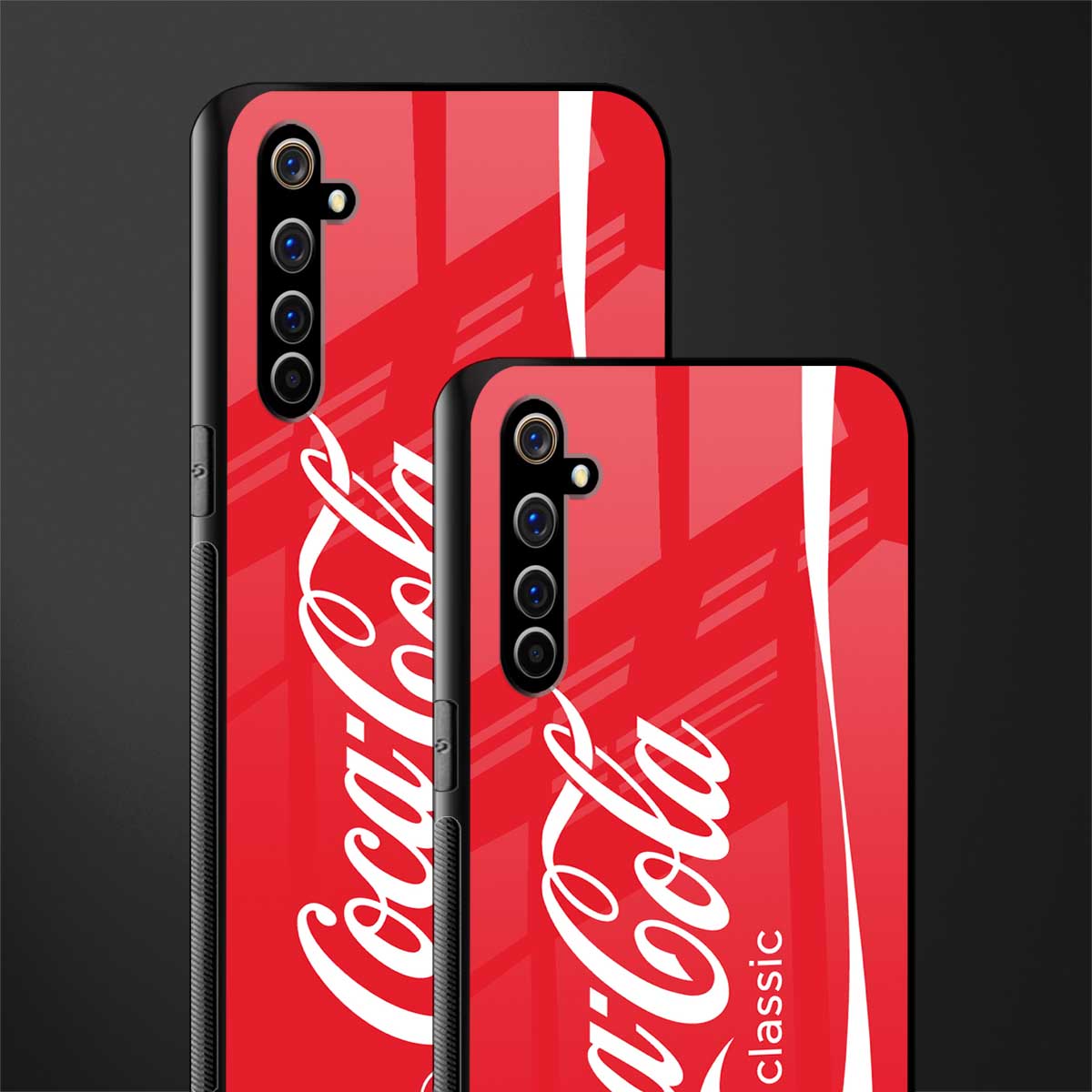 coca cola classic glass case for realme x50 pro image-2